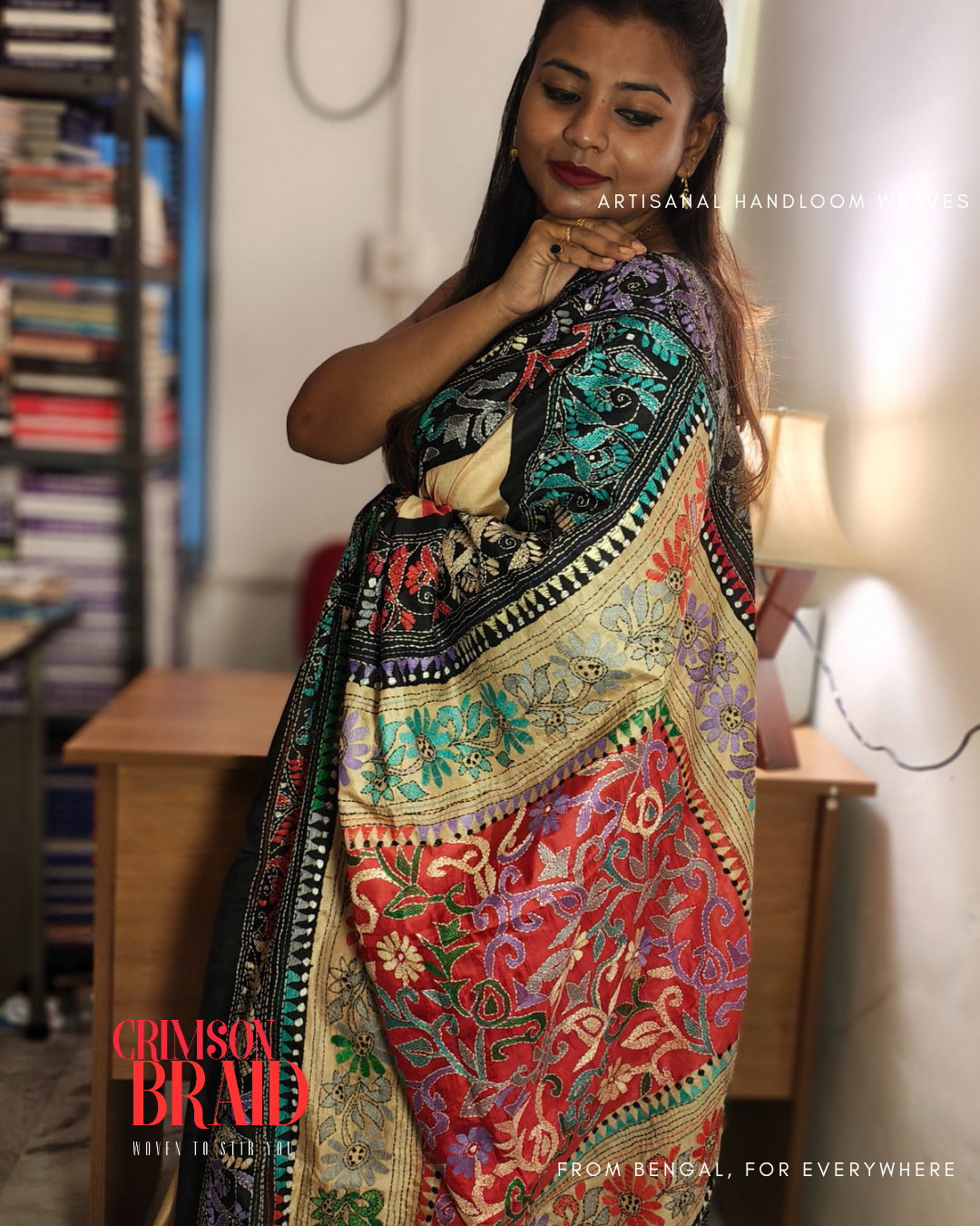 Rong • Kantha Stitch • Bangalore Silk