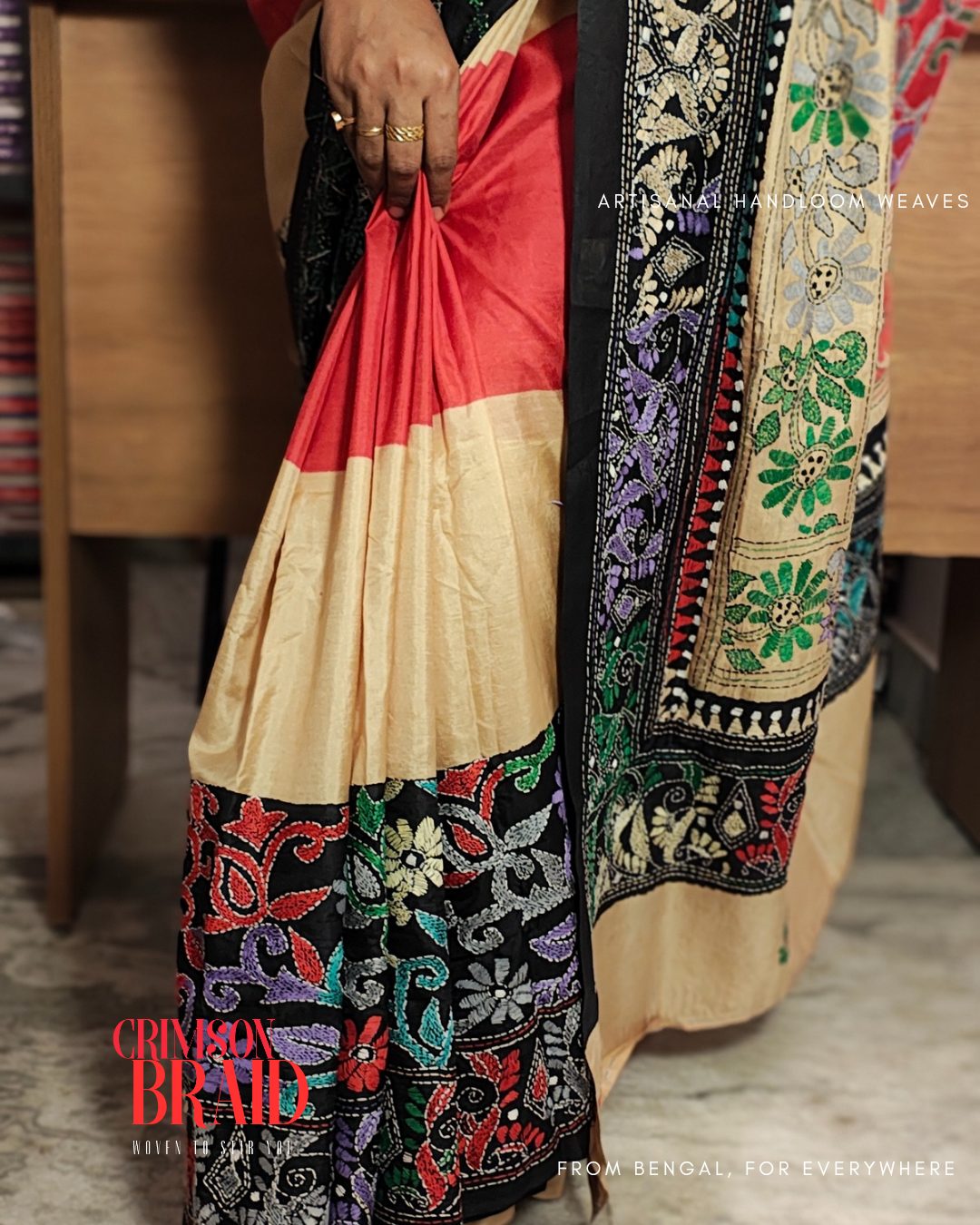 Rong • Kantha Stitch • Bangalore Silk