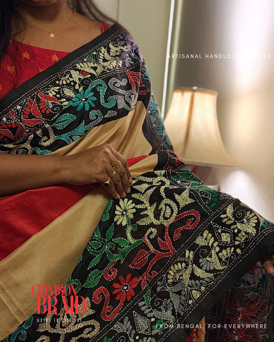Rong • Kantha Stitch • Bangalore Silk