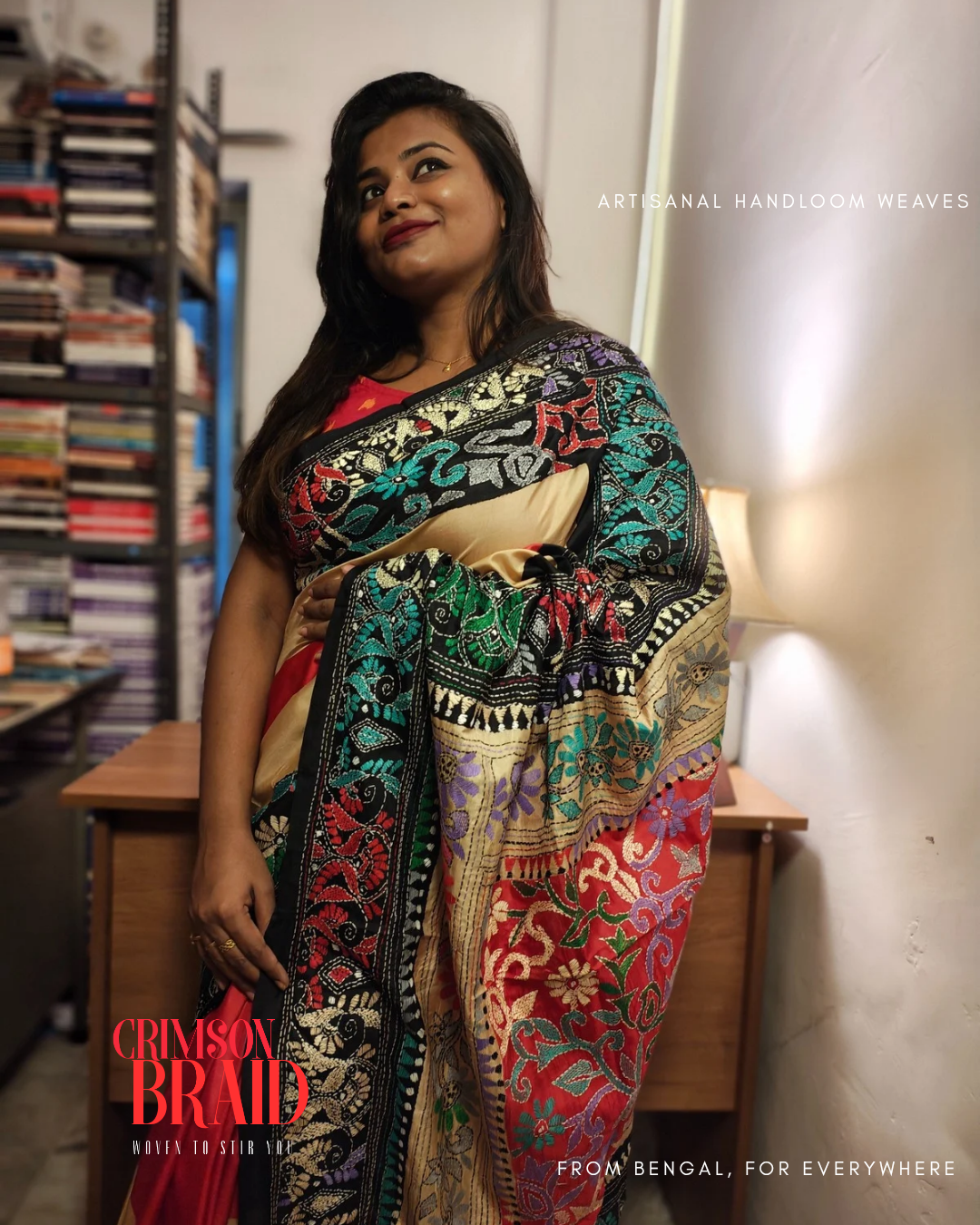 Rong • Kantha Stitch • Bangalore Silk