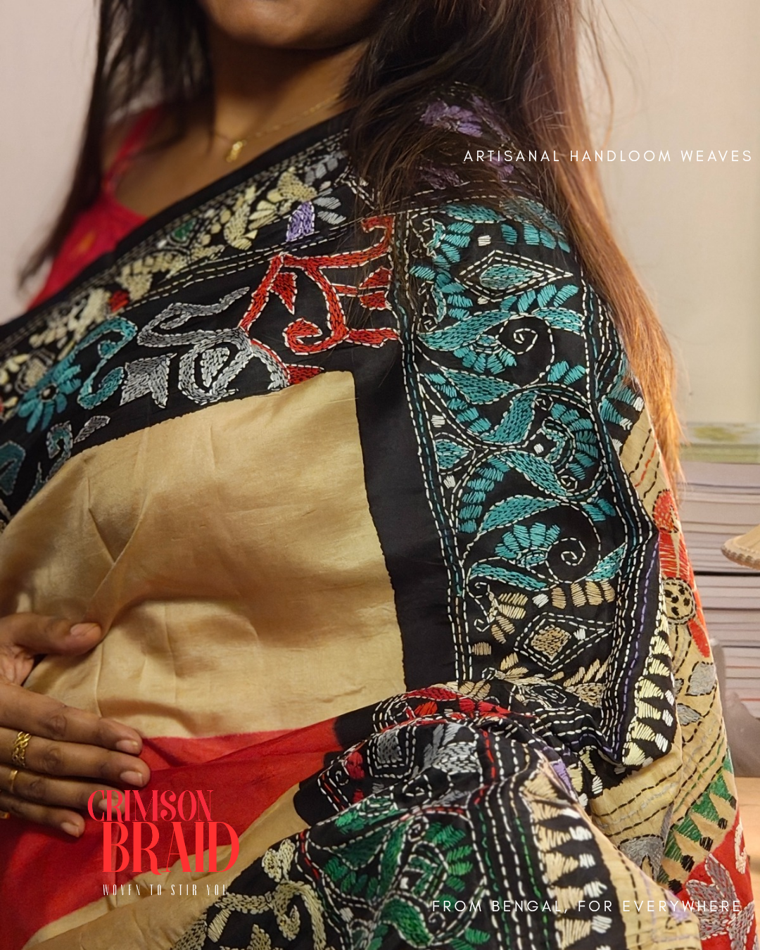 Rong • Kantha Stitch • Bangalore Silk