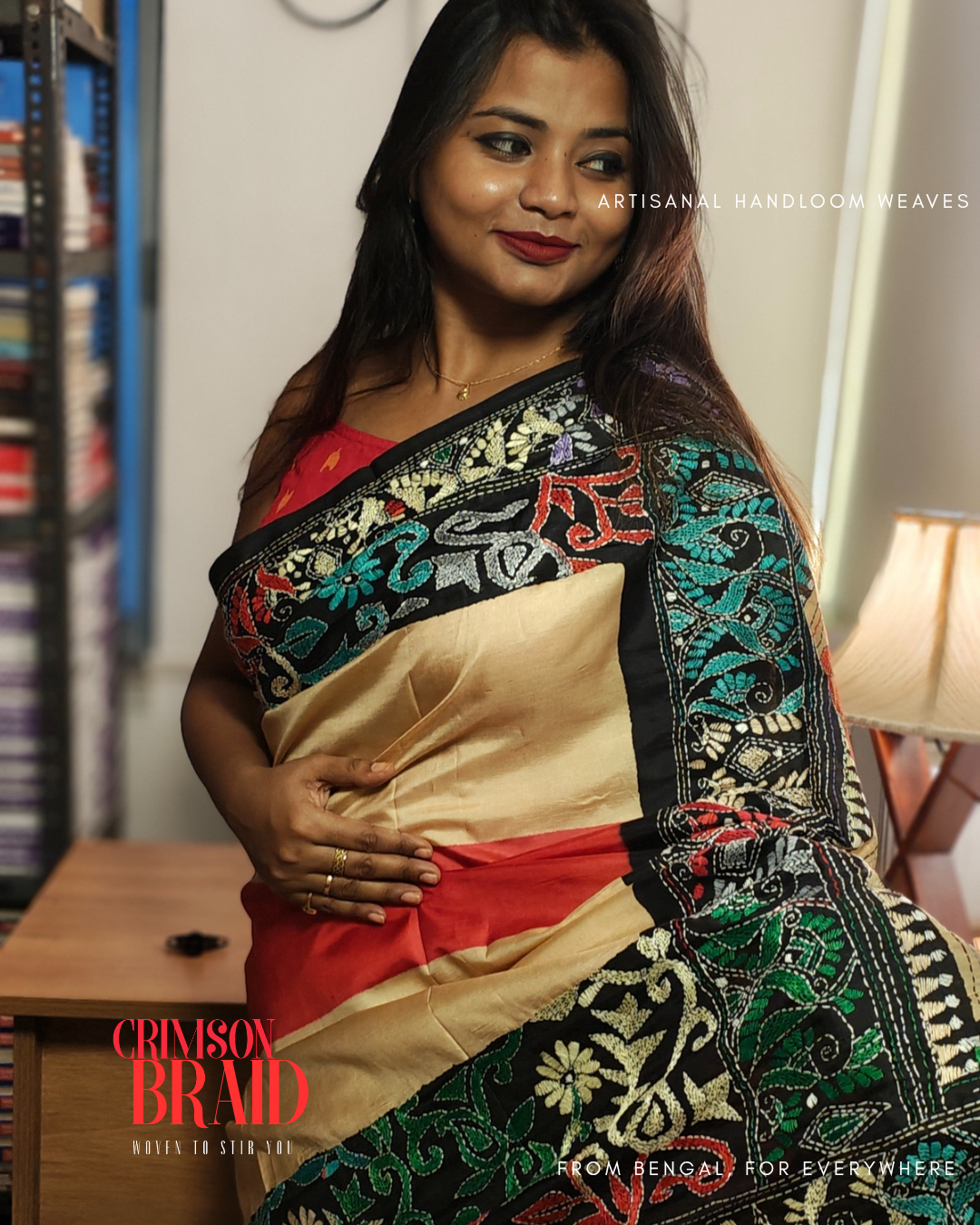 Rong • Kantha Stitch • Bangalore Silk