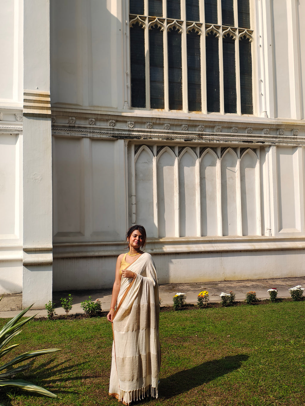 Bare Beige  • Khesh & Cotton • Phulia--Crimson Braid -Crimson Braid 