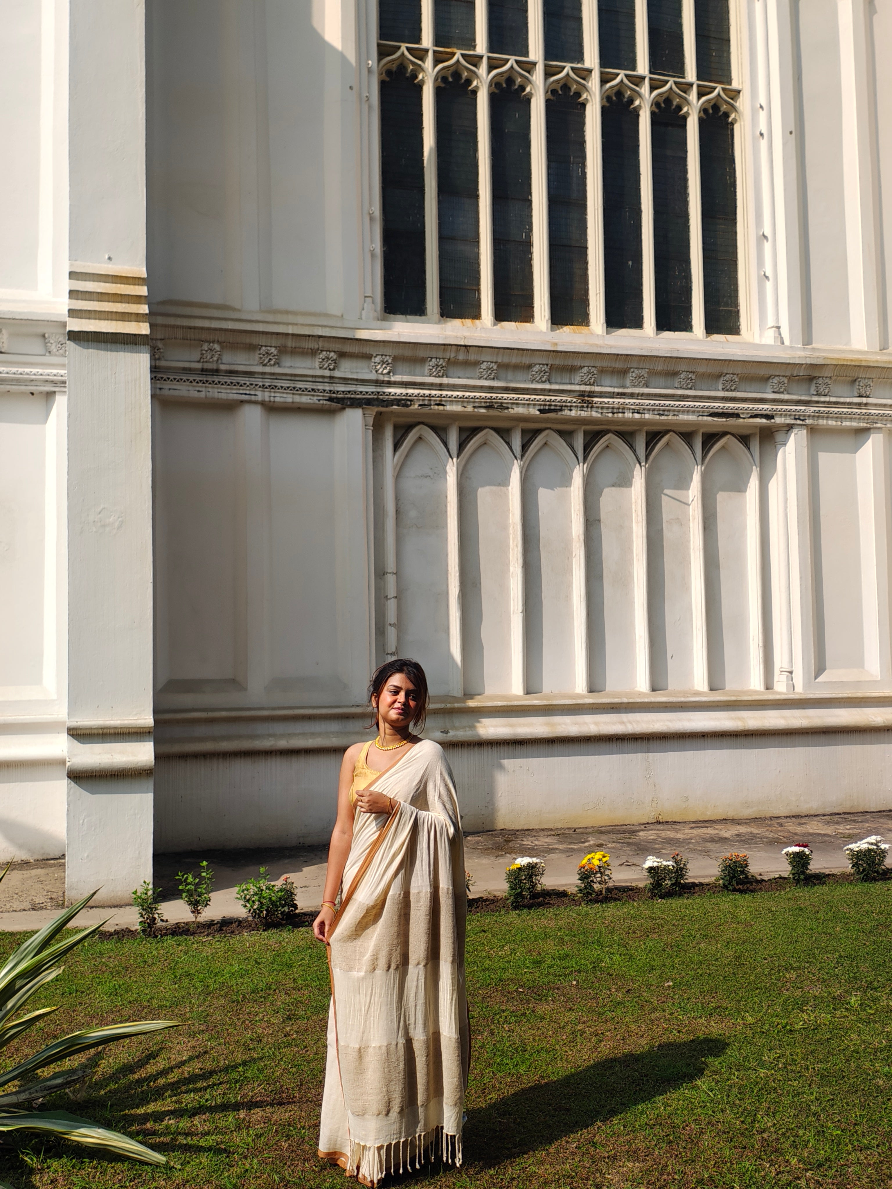 Bare Beige  • Khesh & Cotton • Phulia--Crimson Braid -Crimson Braid 