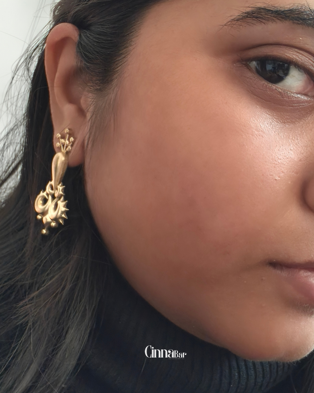 Tribal Spiral • Brass Earrings--Crimson Braid -Crimson Braid 