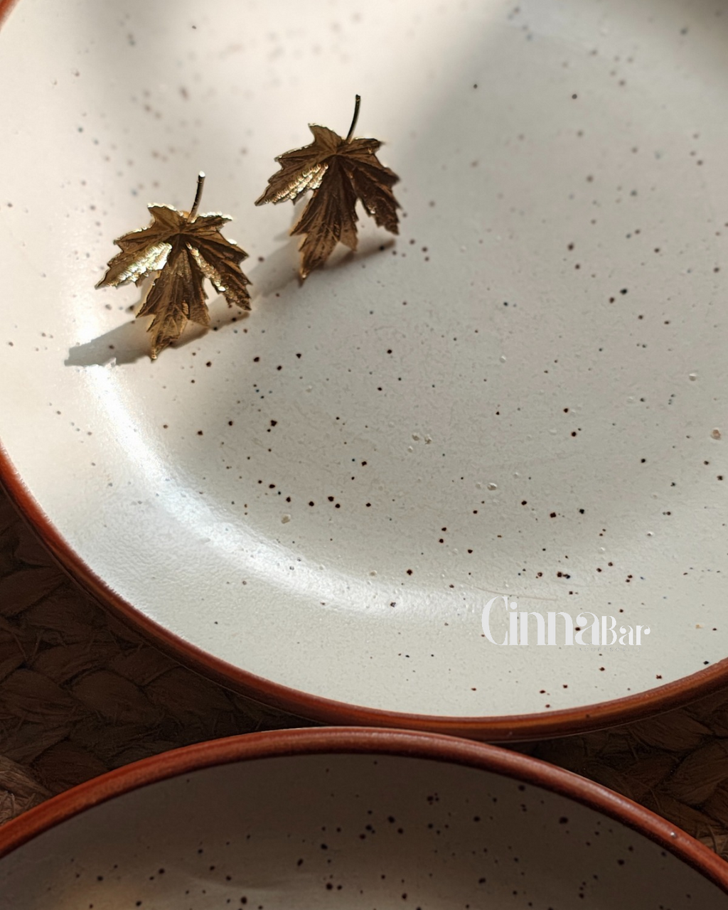 Maple Leaf • Brass Earrings--Crimson Braid -Crimson Braid 