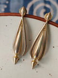 Arrow Dangler • Brass Earrings--Crimson Braid -Crimson Braid 