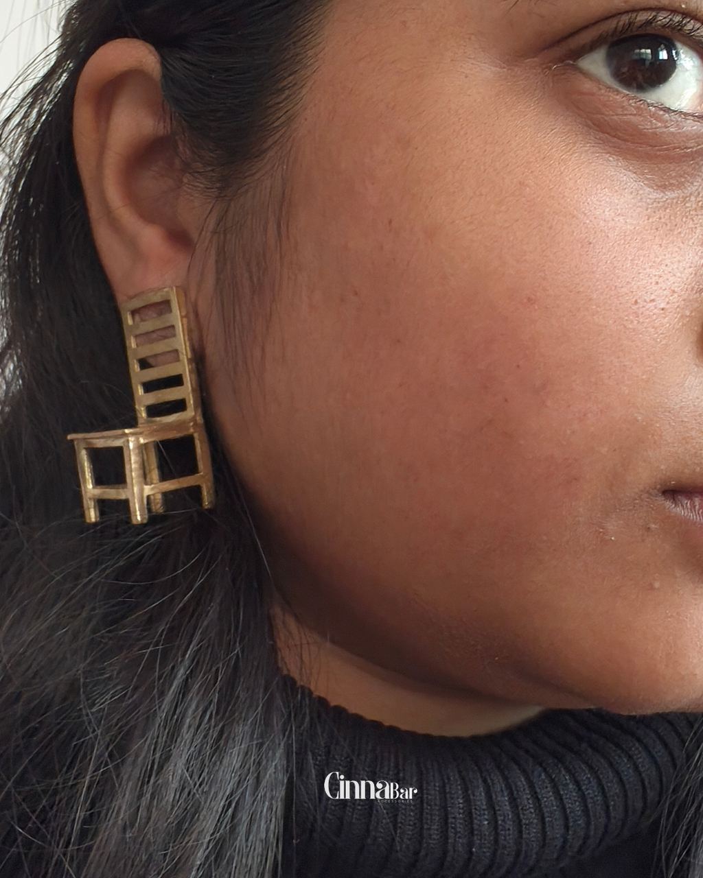 Chair • Brass Earrings--Crimson Braid -Crimson Braid 