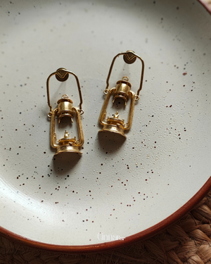 Lantern • Brass Earrings • Necpiece • Set--Crimson Braid -Crimson Braid 