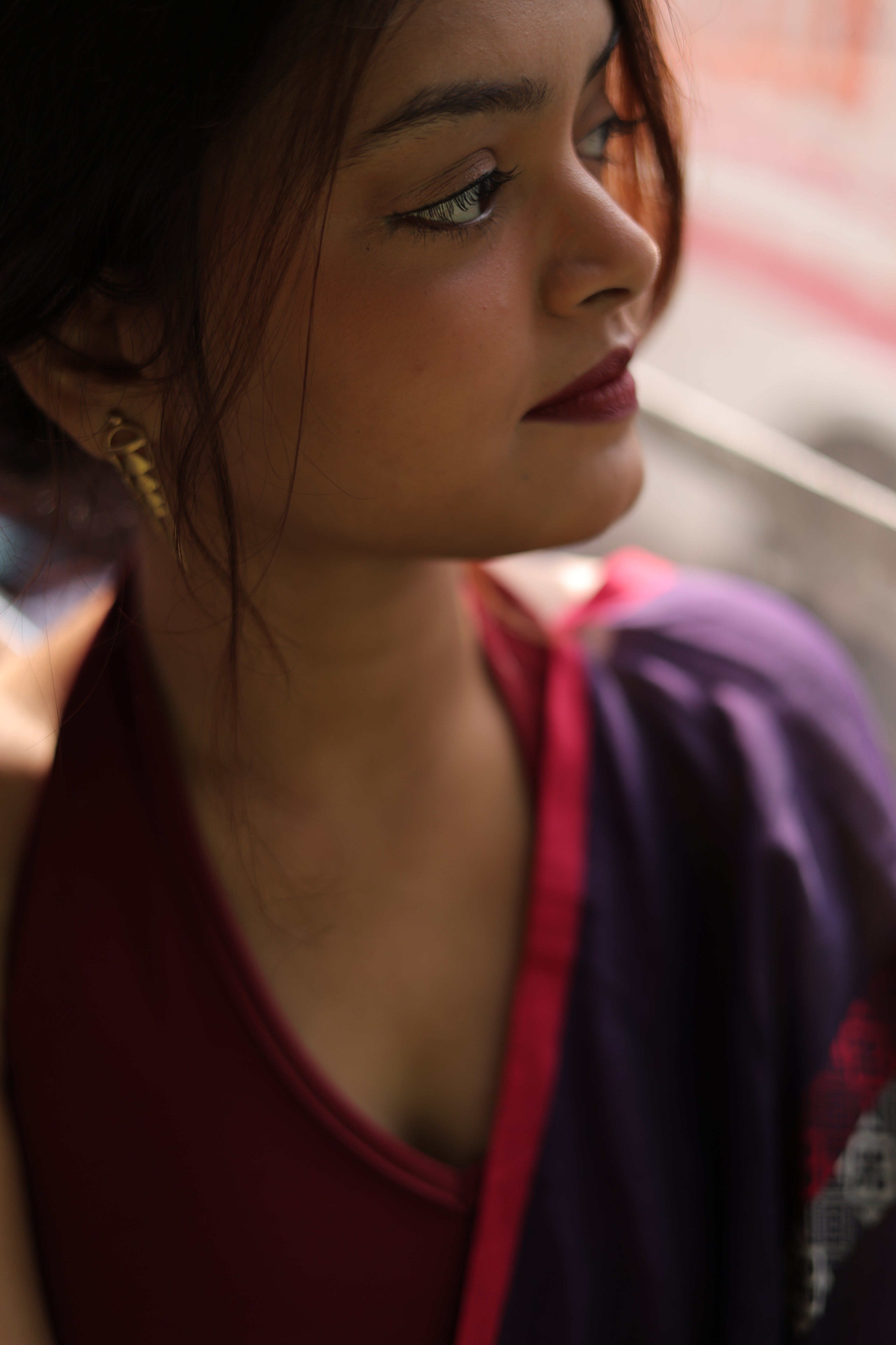 Triangles • Brass Earrings--Crimson Braid -Crimson Braid 