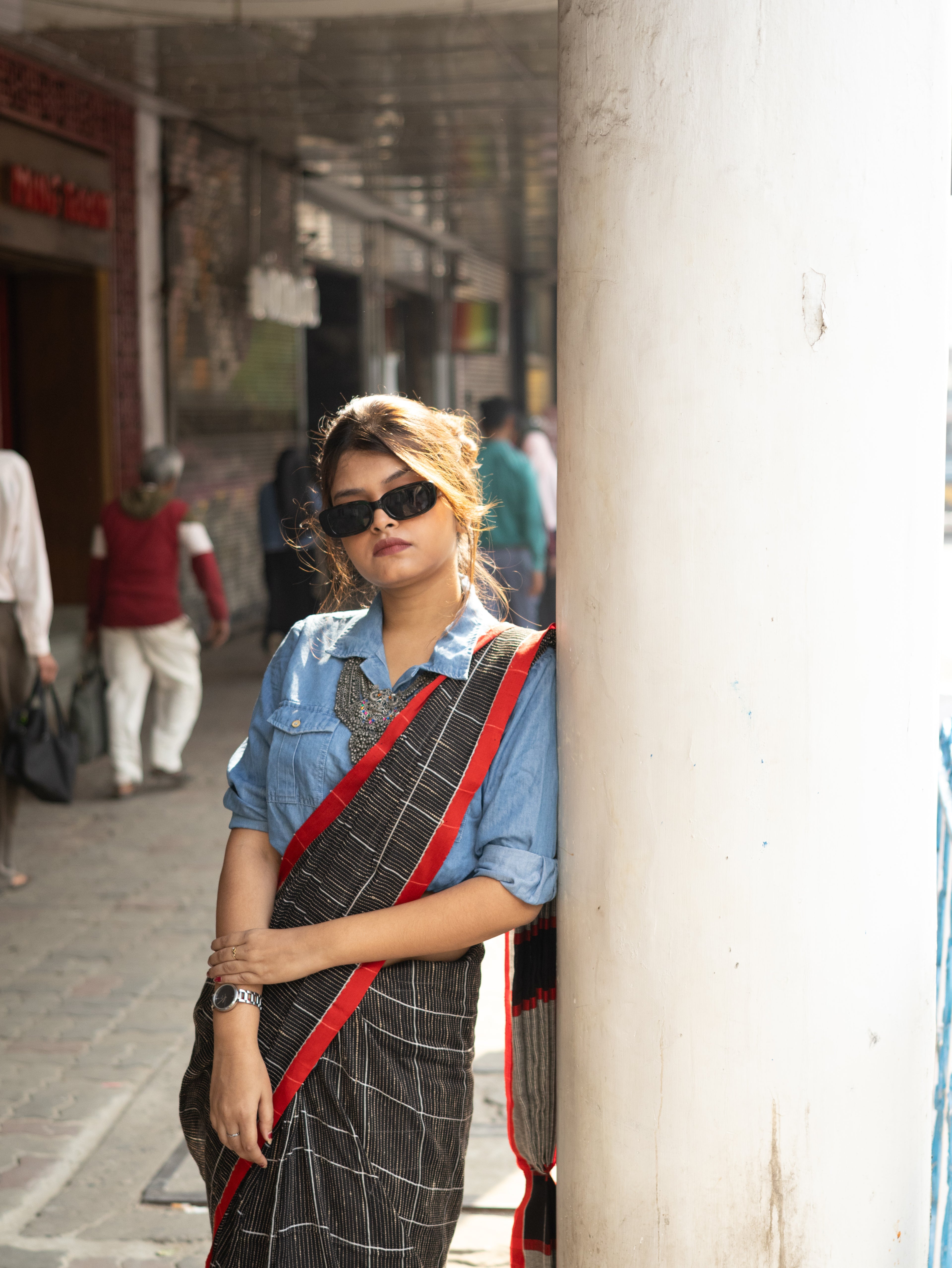 Dariya • Khesh & Cotton • Phulia--Crimson Braid -Crimson Braid 