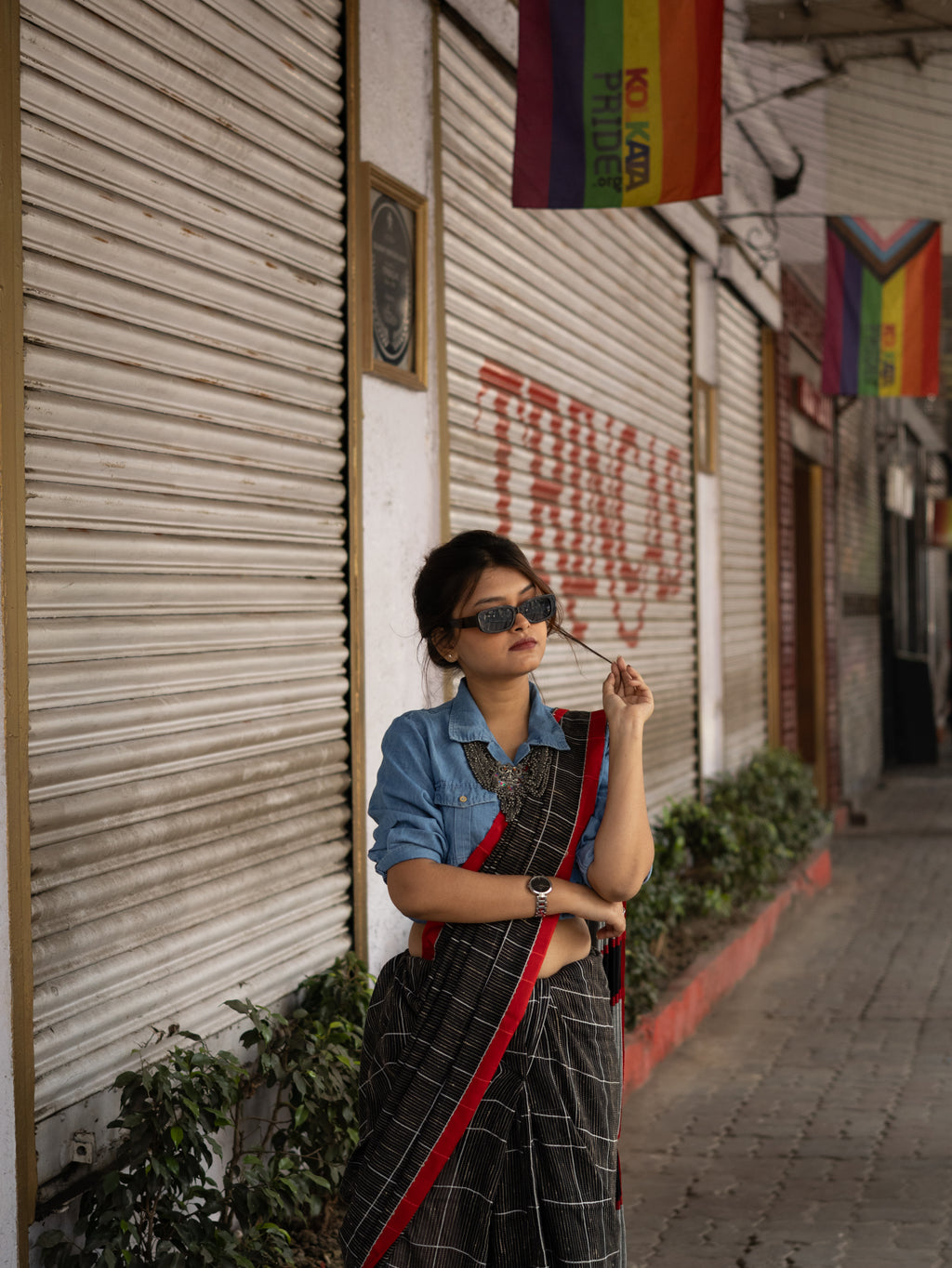 Dariya • Khesh & Cotton • Phulia--Crimson Braid -Crimson Braid 