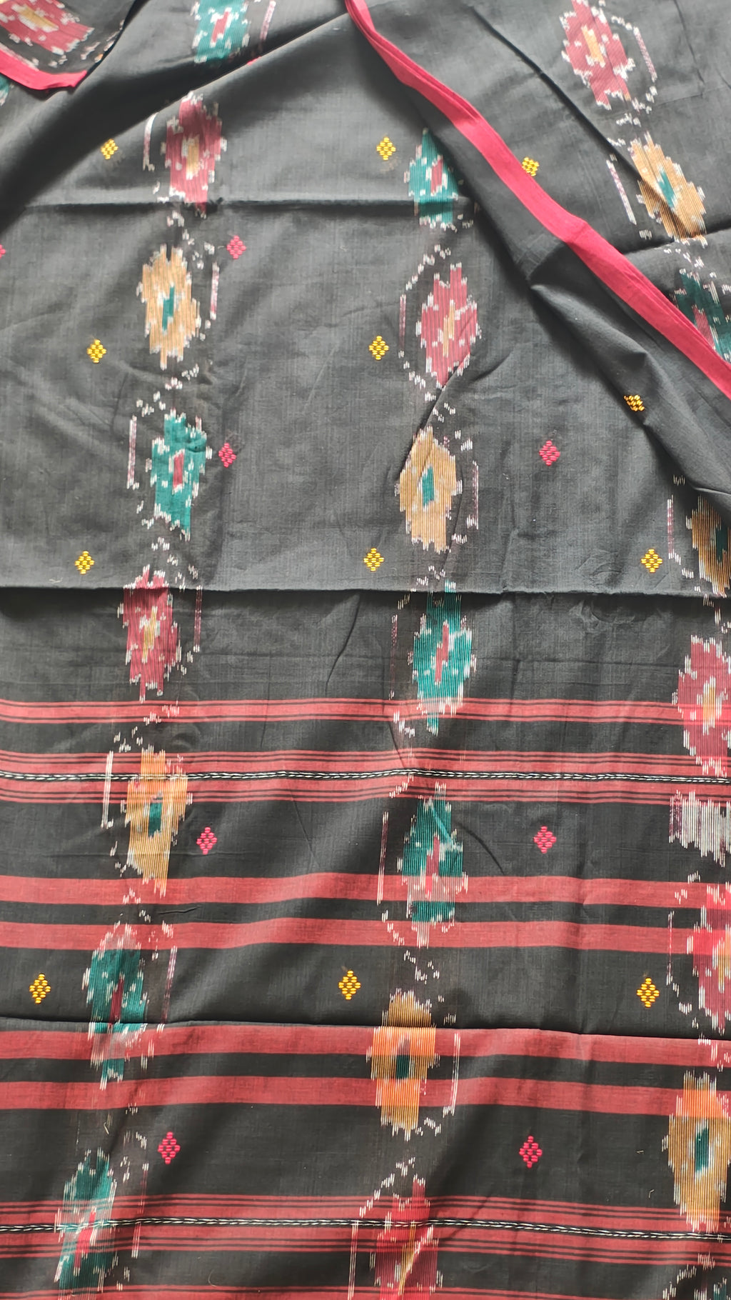 Nira • Dhaniakhali • Cotton--Crimson Braid -Crimson Braid 