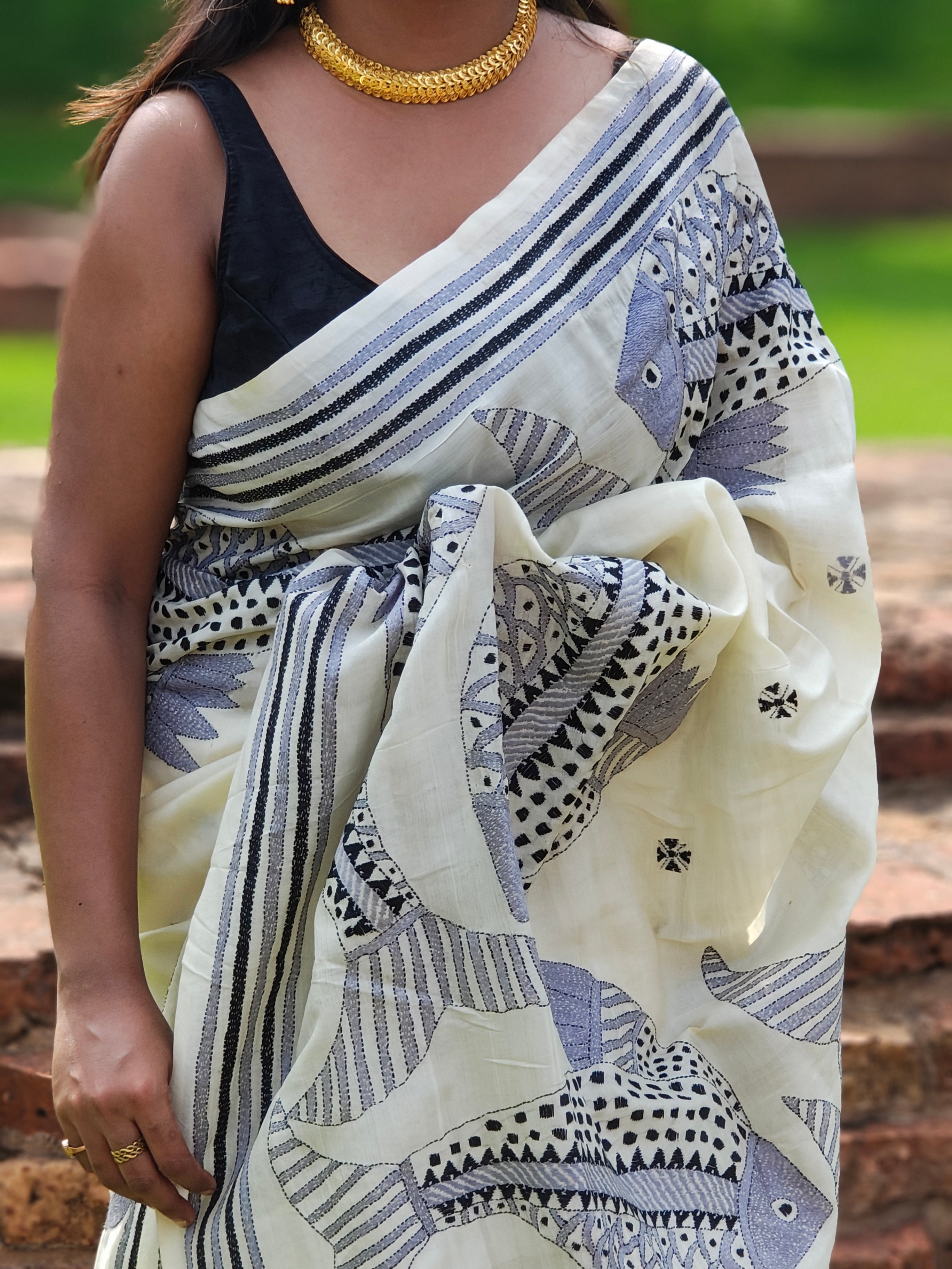 Jolchhobi • Kantha Stitch • Tussar