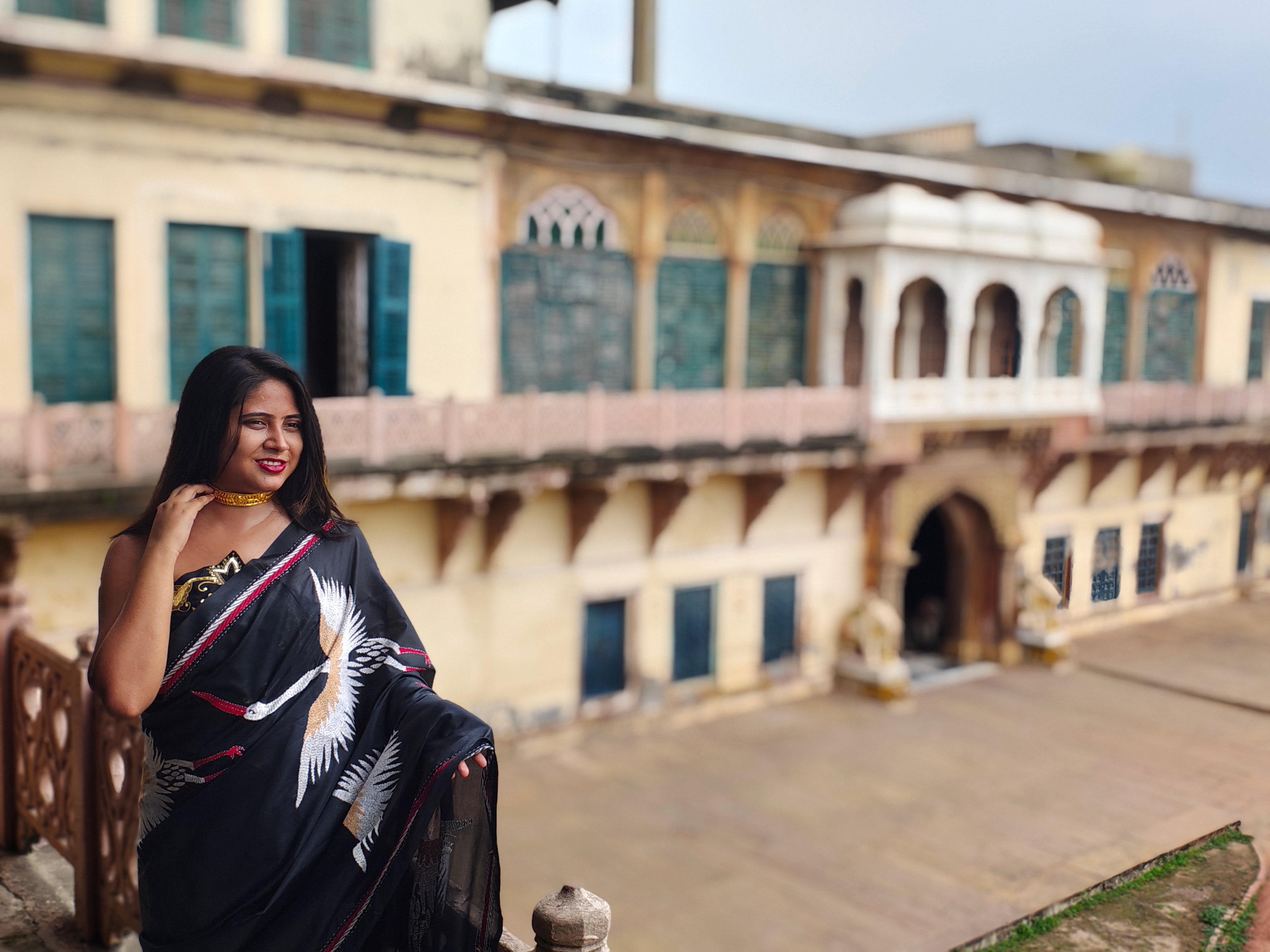 Neelpona • Kantha Stitch • Bangalore Silk