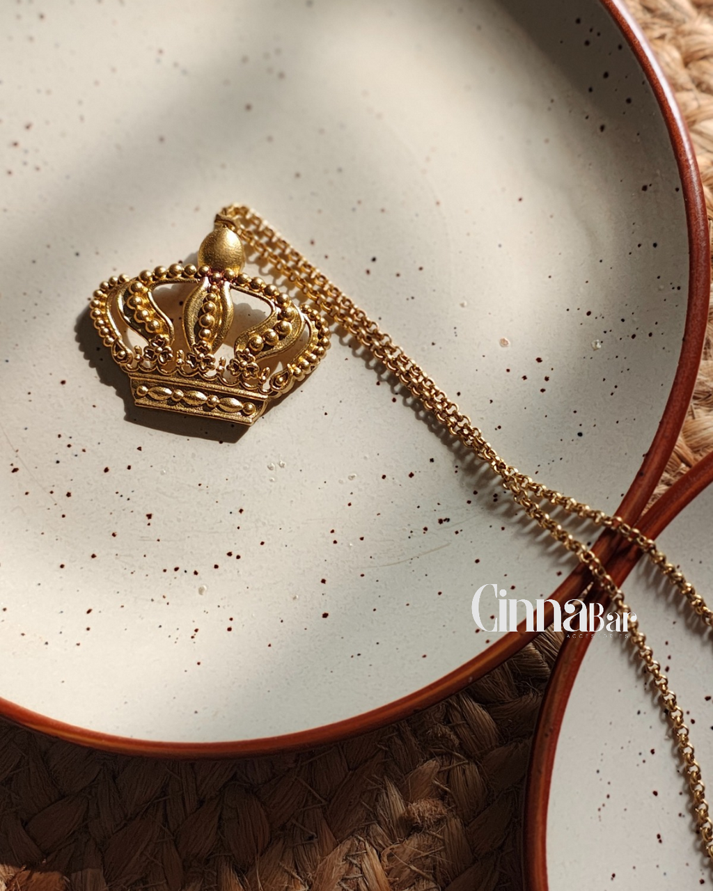 Crown • Brass Neckpiece (Pendant Form)--Crimson Braid -Crimson Braid 