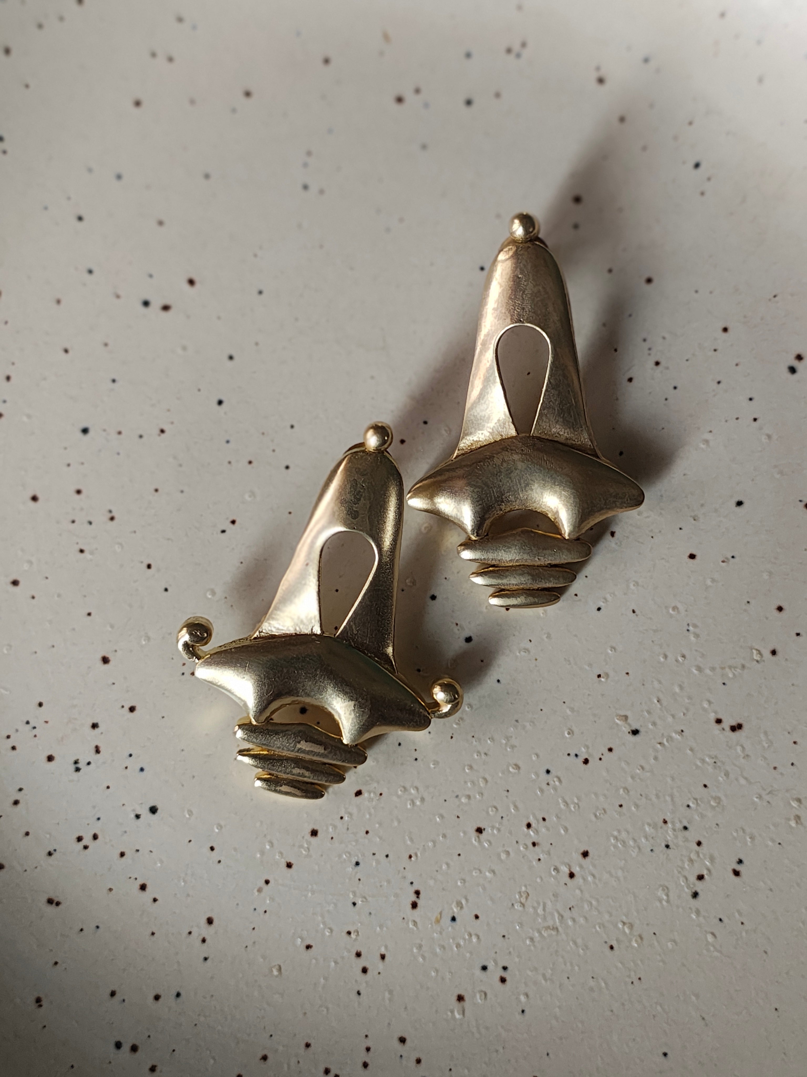 Temple • Brass Earrings--Crimson Braid -Crimson Braid 