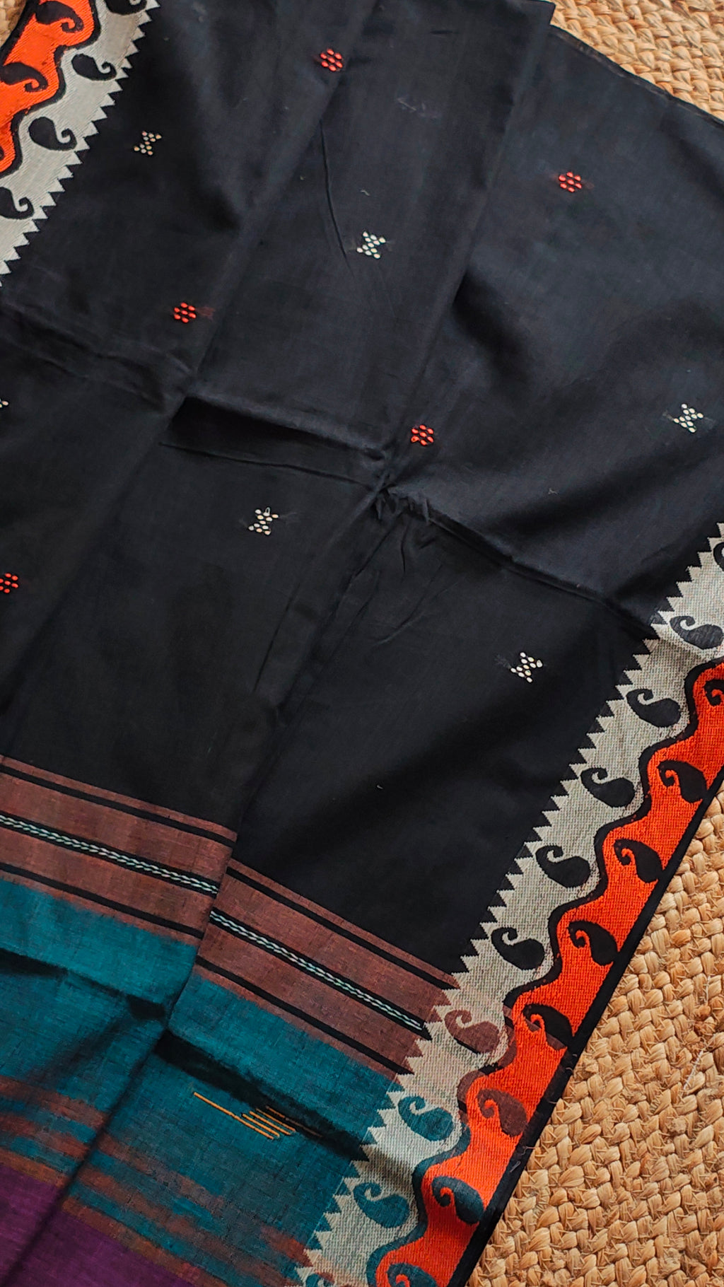 Kolom • Dhaniakhali • Cotton--Crimson Braid -Crimson Braid 