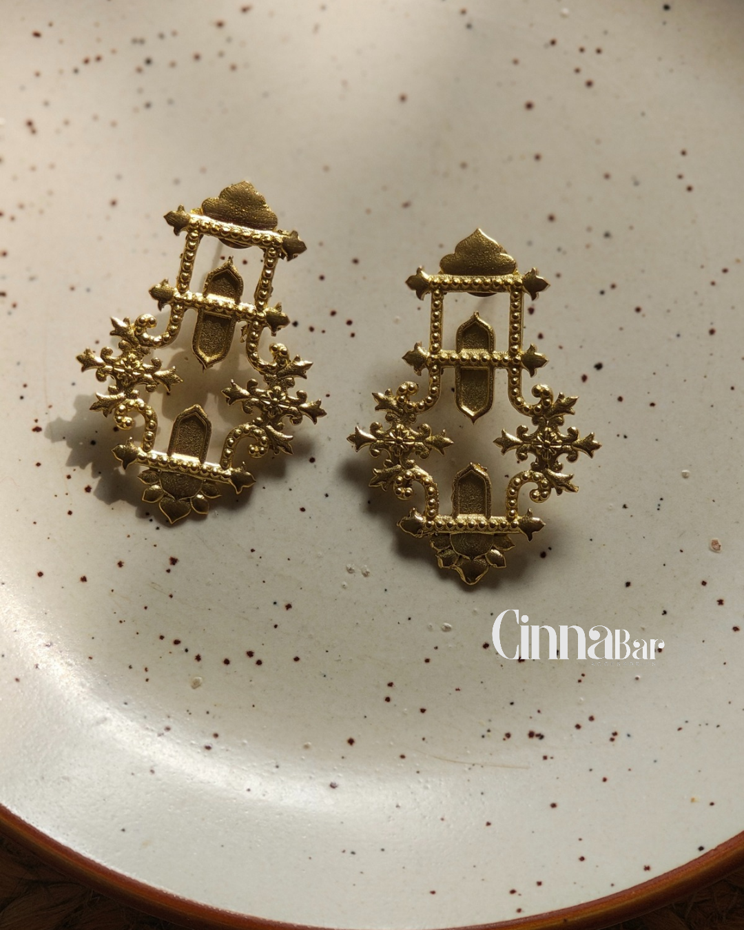 Reflection • Brass Earrings--Crimson Braid -Crimson Braid 