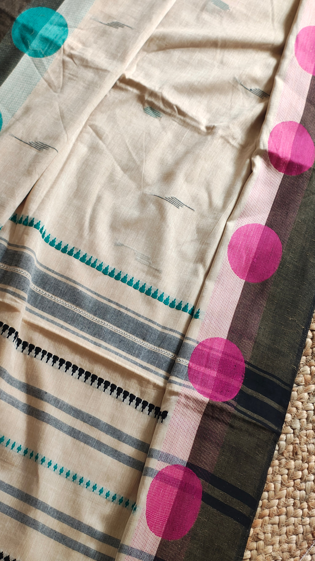 Mrittika • Begampuri • Cotton--Crimson Braid -Crimson Braid 