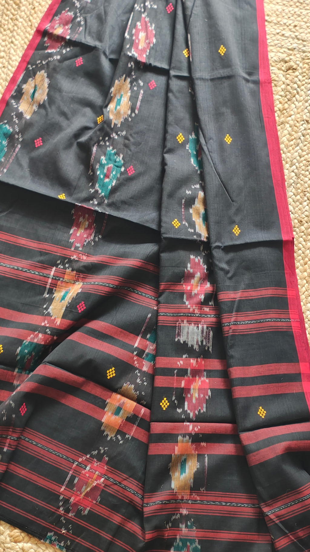 Nira • Dhaniakhali • Cotton--Crimson Braid -Crimson Braid 