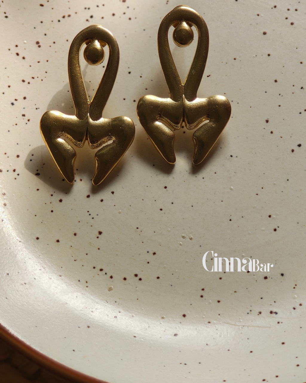 Woman • Brass Earrings--Crimson Braid -Crimson Braid 