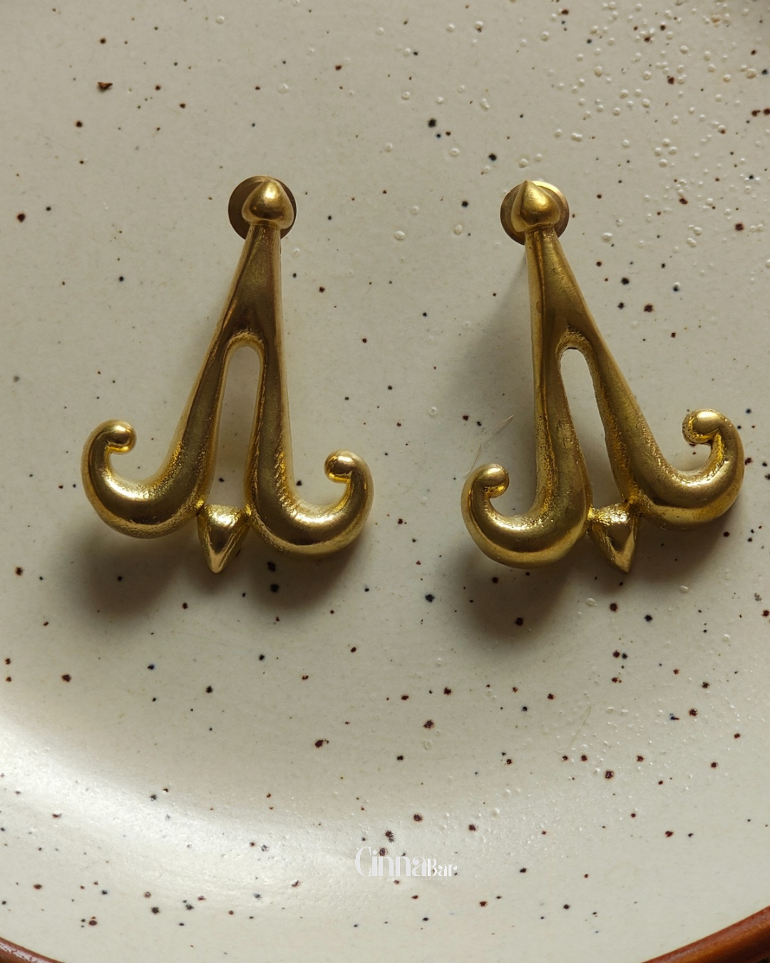 Bell • Brass Earrings--Crimson Braid -Crimson Braid 