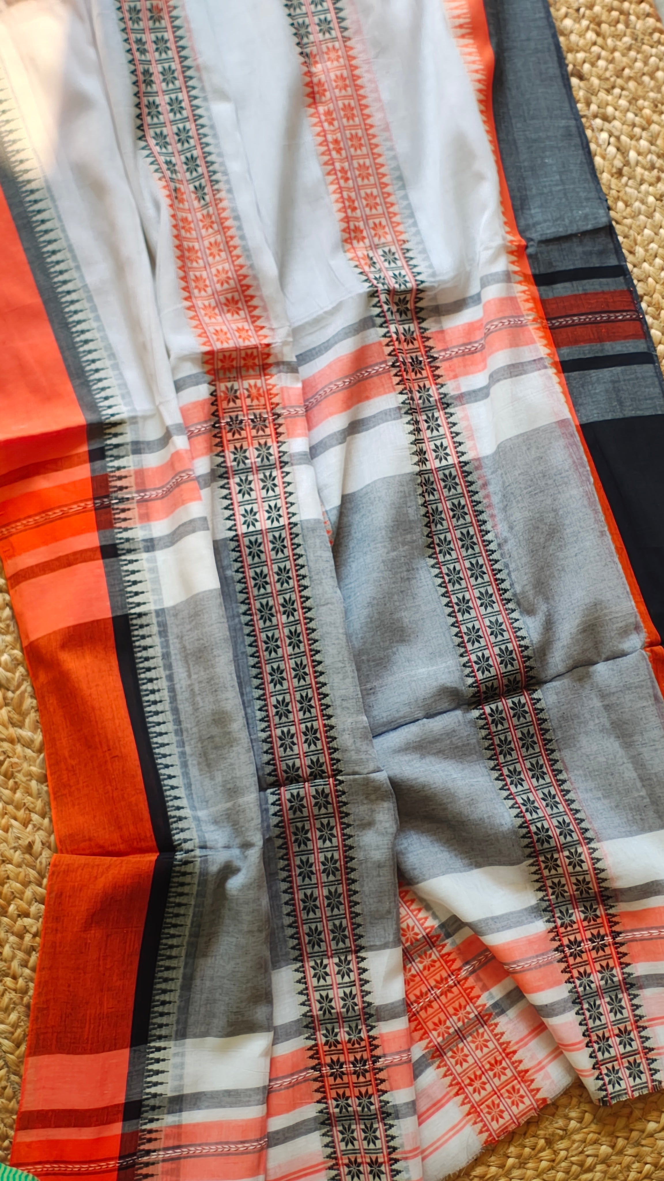 Bindu • Dhonekhali • Cotton--Crimson Braid -Crimson Braid 