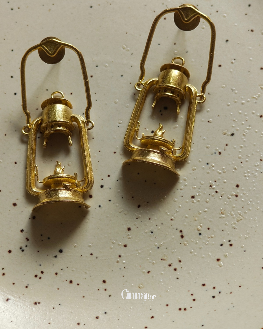 Lantern • Brass Earrings • Necpiece • Set--Crimson Braid -Crimson Braid 