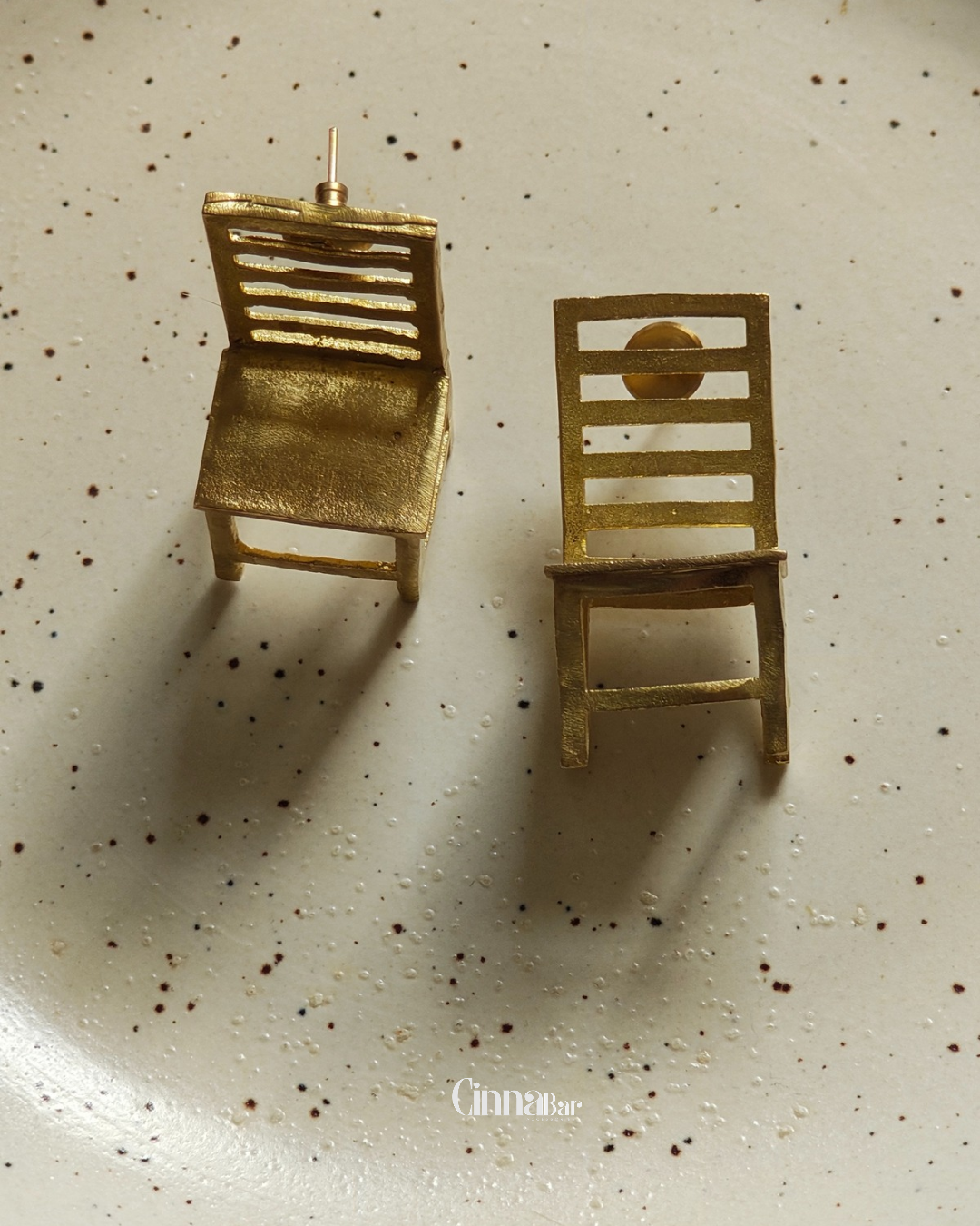 Chair • Brass Earrings--Crimson Braid -Crimson Braid 