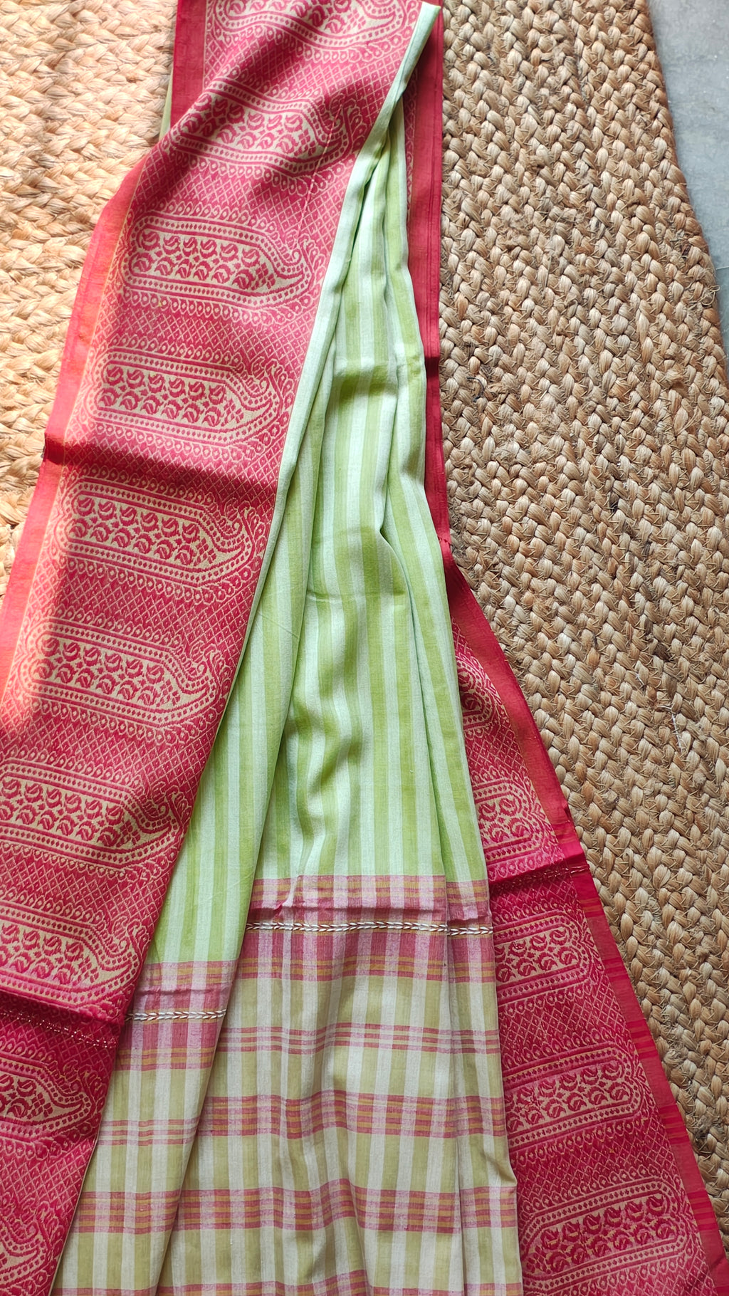 Piyal • Dhonekhali • Cotton--Crimson Braid -Crimson Braid 