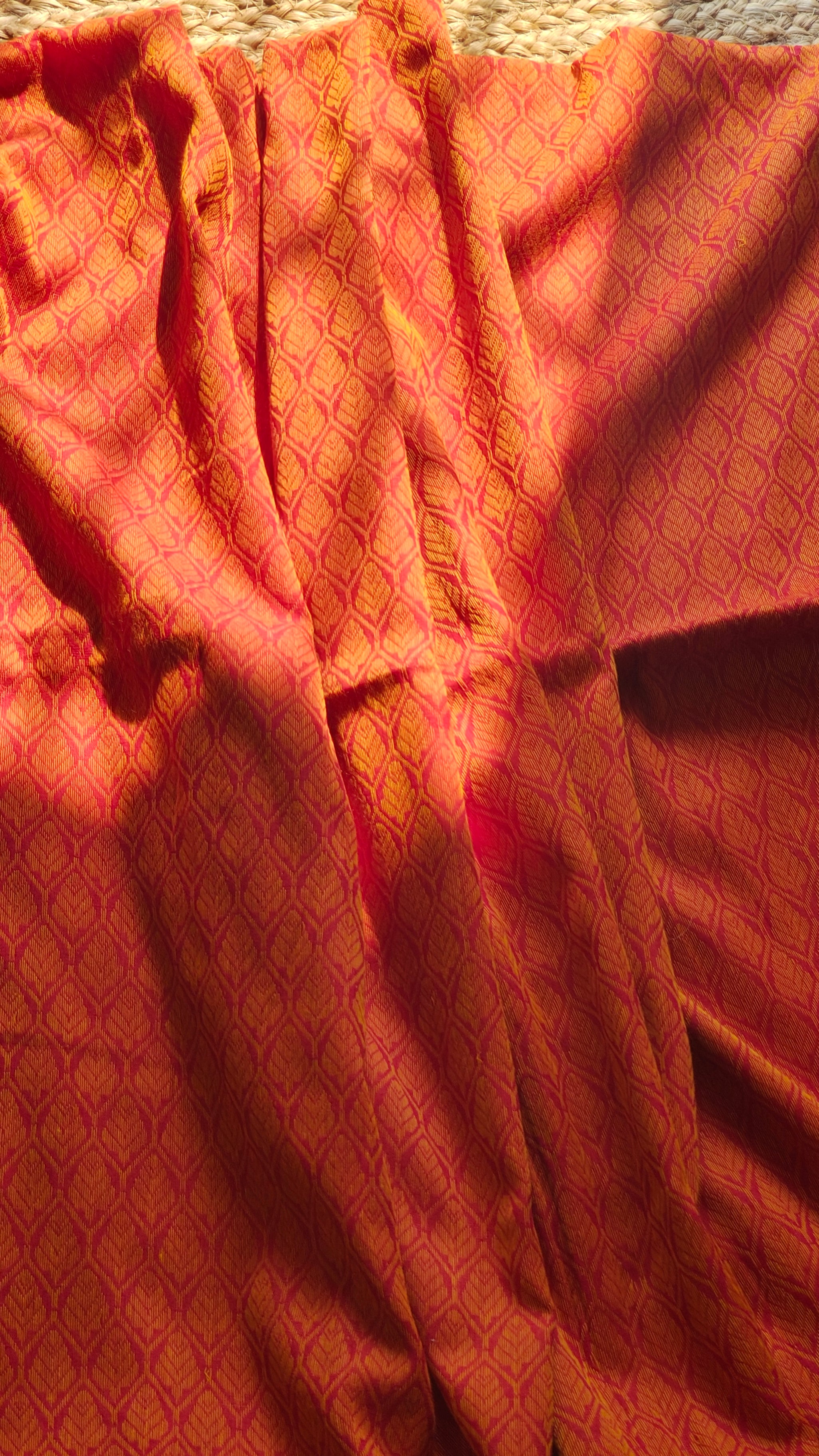 Sora • Dhonekhali • Cotton--Crimson Braid -Crimson Braid 