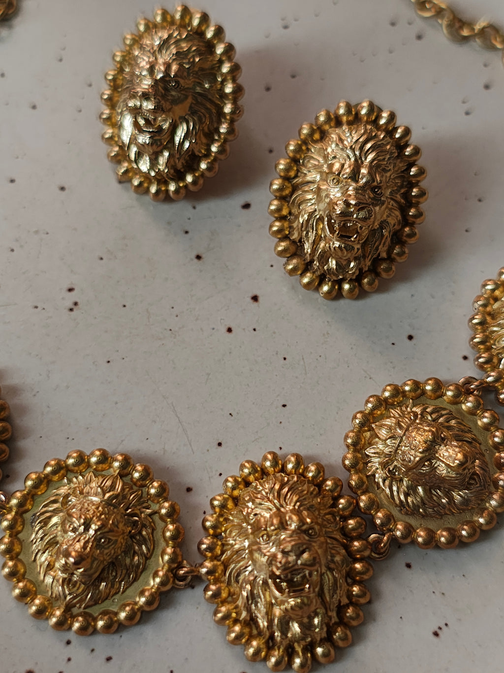 Lion • Brass Set--Crimson Braid -Crimson Braid 