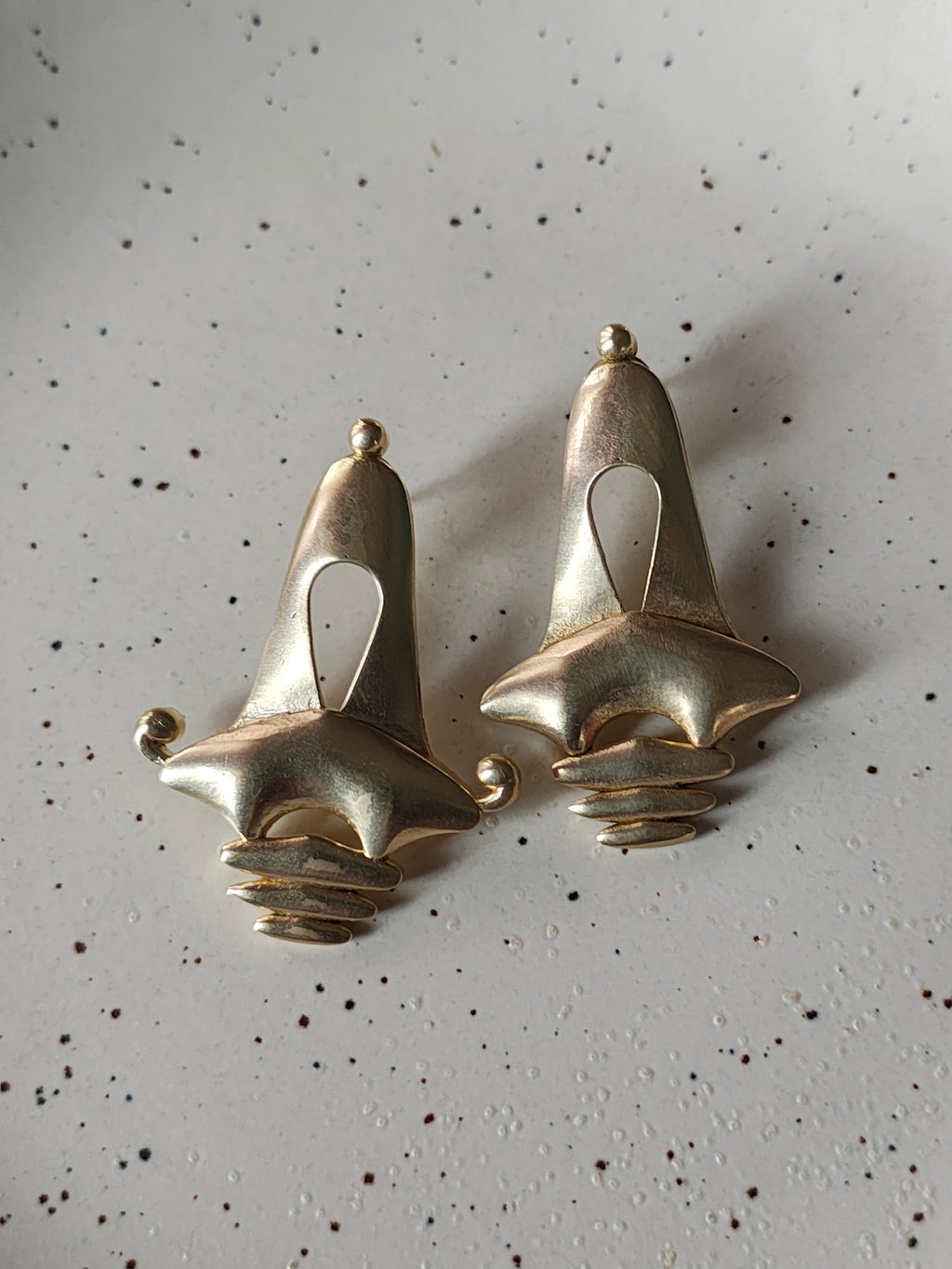 Temple • Brass Earrings--Crimson Braid -Crimson Braid 