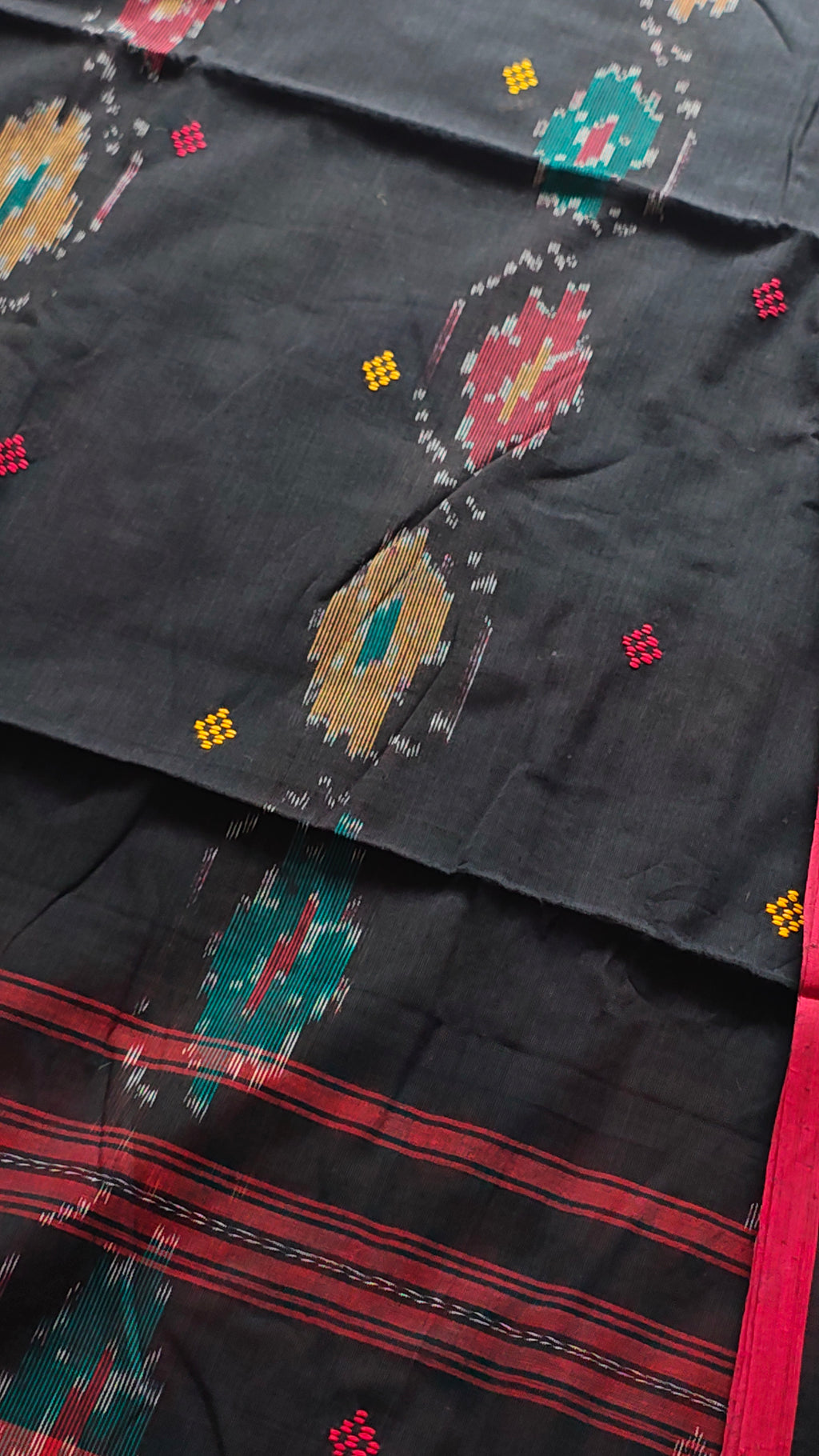 Nira • Dhaniakhali • Cotton--Crimson Braid -Crimson Braid 