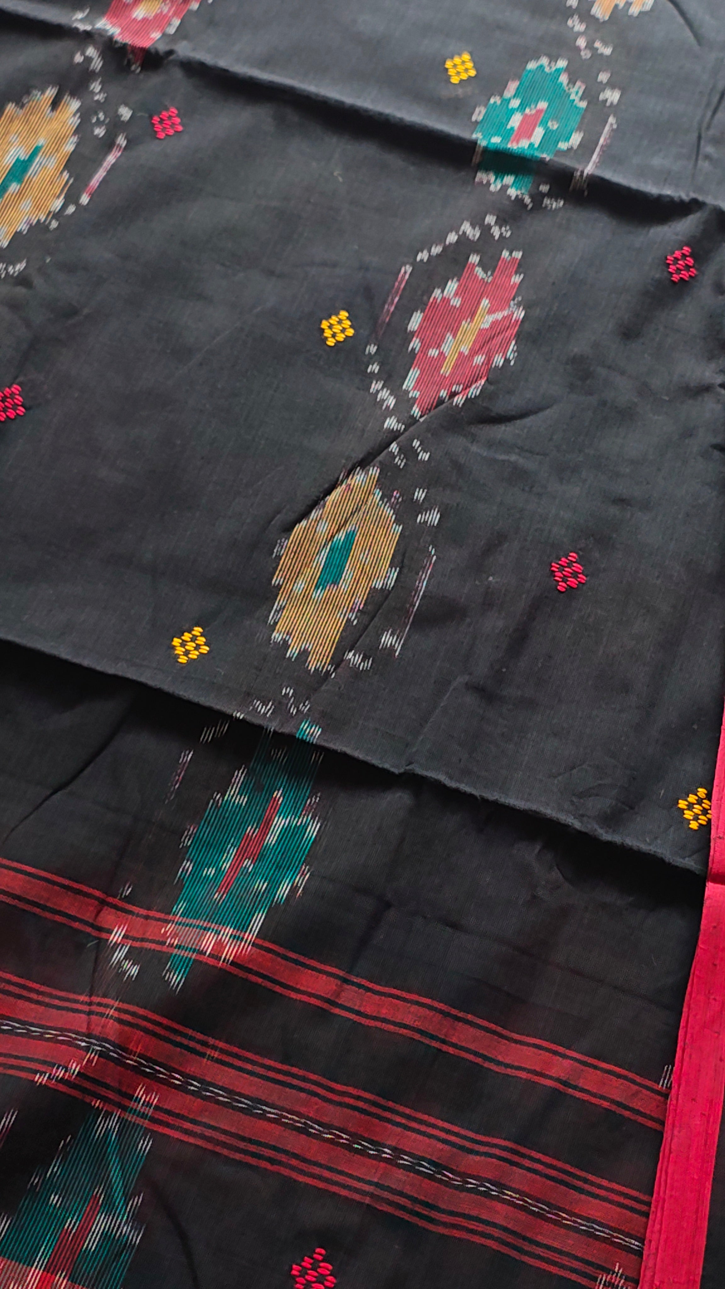 Nira • Dhaniakhali • Cotton--Crimson Braid -Crimson Braid 