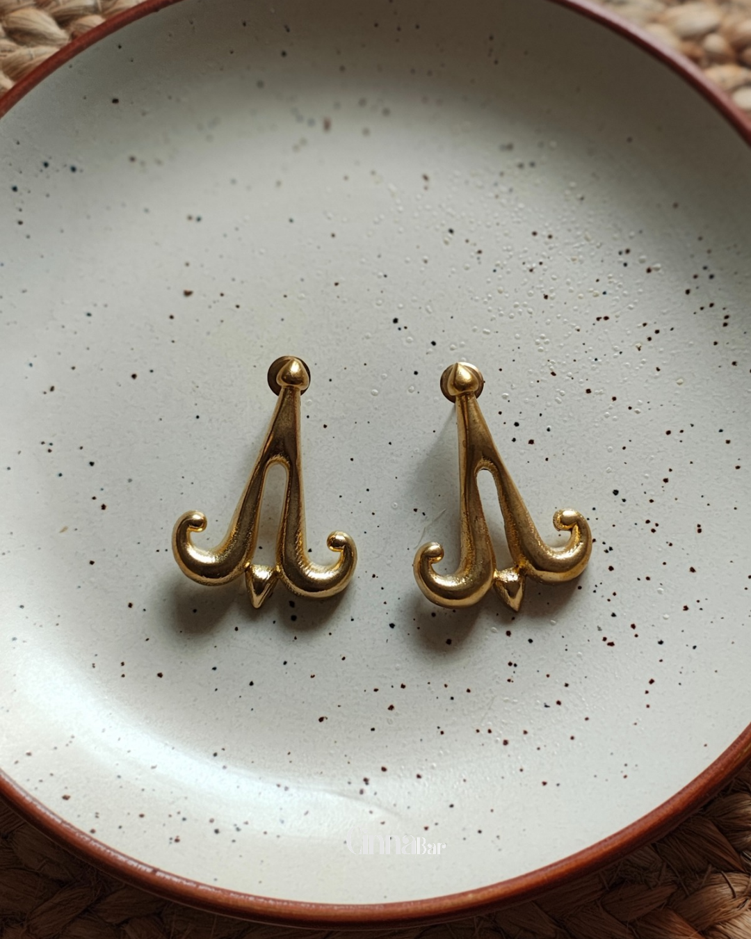 Bell • Brass Earrings--Crimson Braid -Crimson Braid 