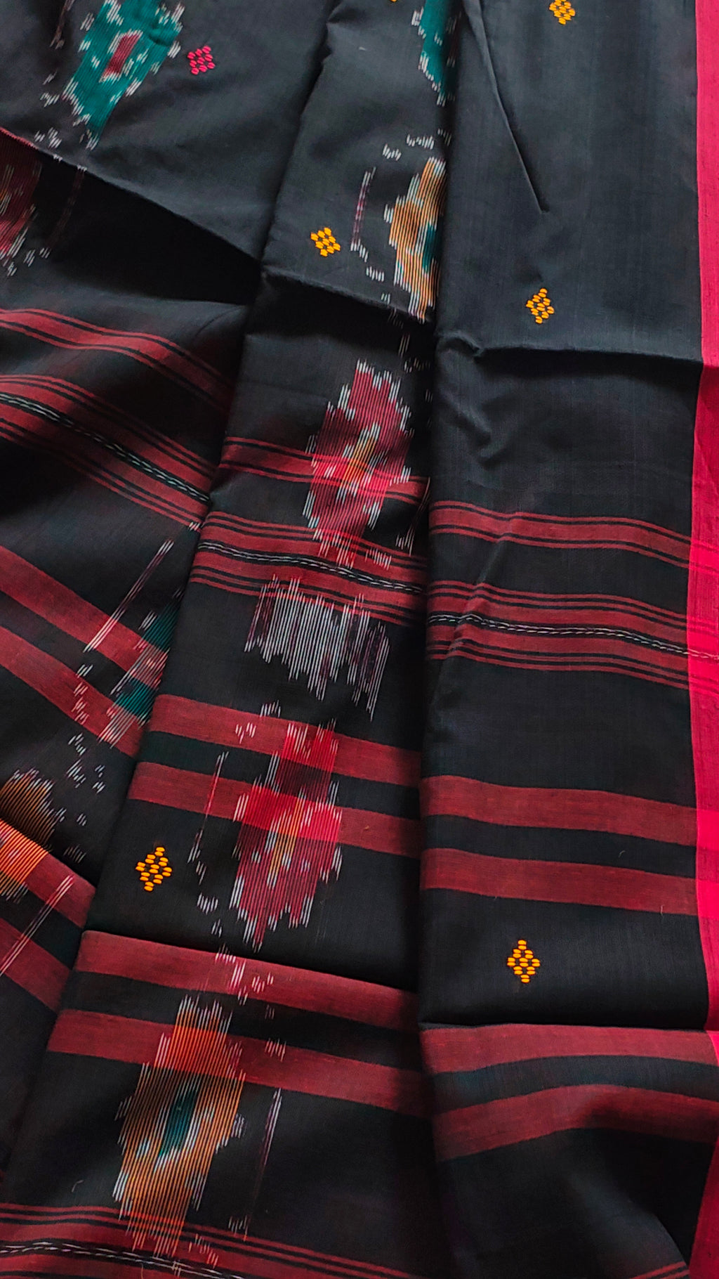 Nira • Dhaniakhali • Cotton--Crimson Braid -Crimson Braid 