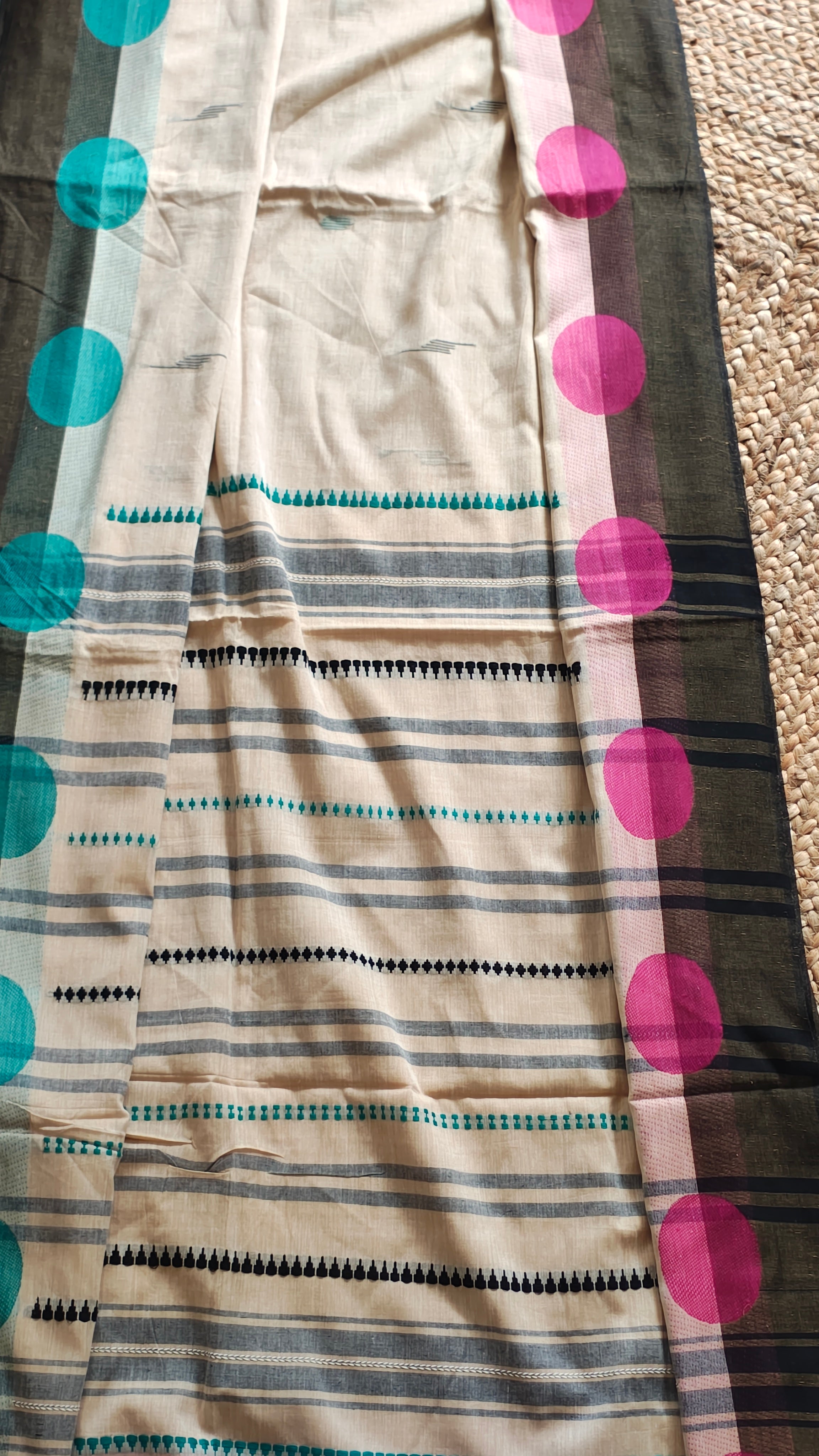 Mrittika • Begampuri • Cotton--Crimson Braid -Crimson Braid 