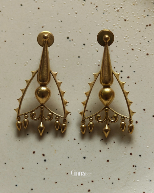 Arrow • Brass Earrings--Crimson Braid -Crimson Braid 