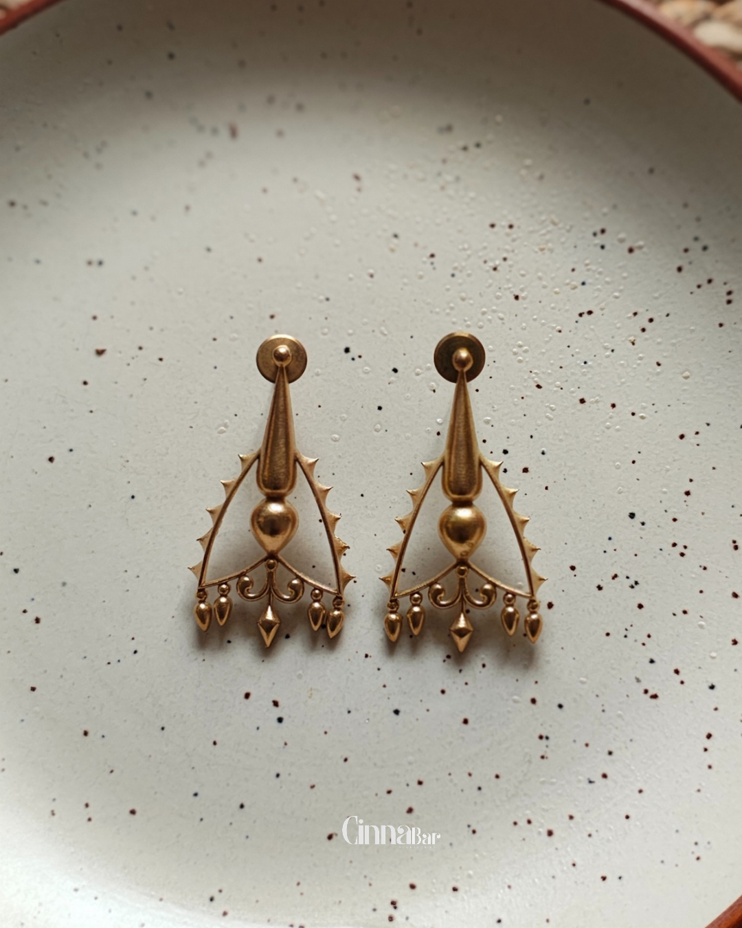 Arrow • Brass Earrings--Crimson Braid -Crimson Braid 