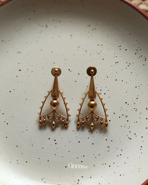 Arrow • Brass Earrings--Crimson Braid -Crimson Braid 