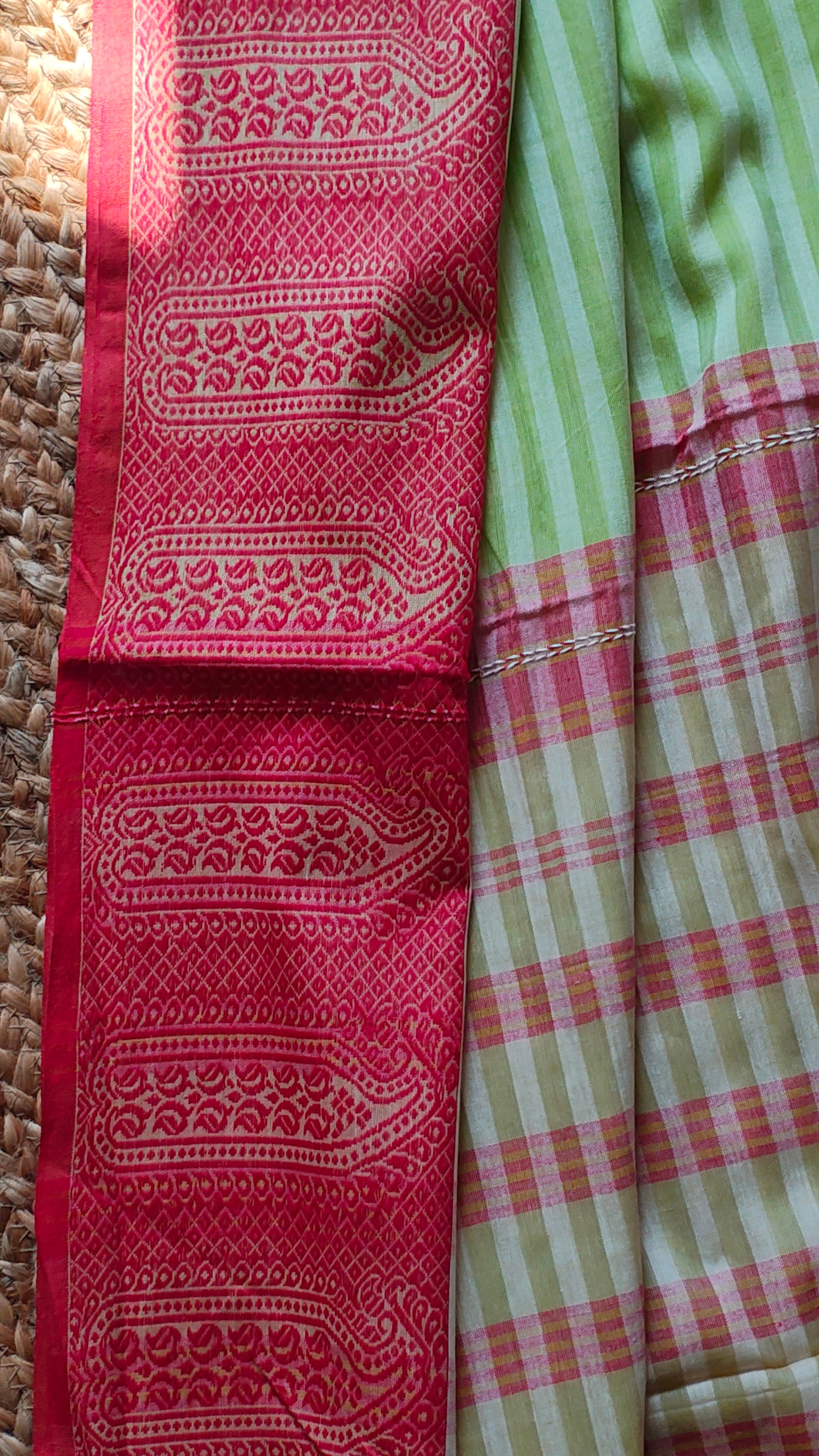 Piyal • Dhonekhali • Cotton--Crimson Braid -Crimson Braid 