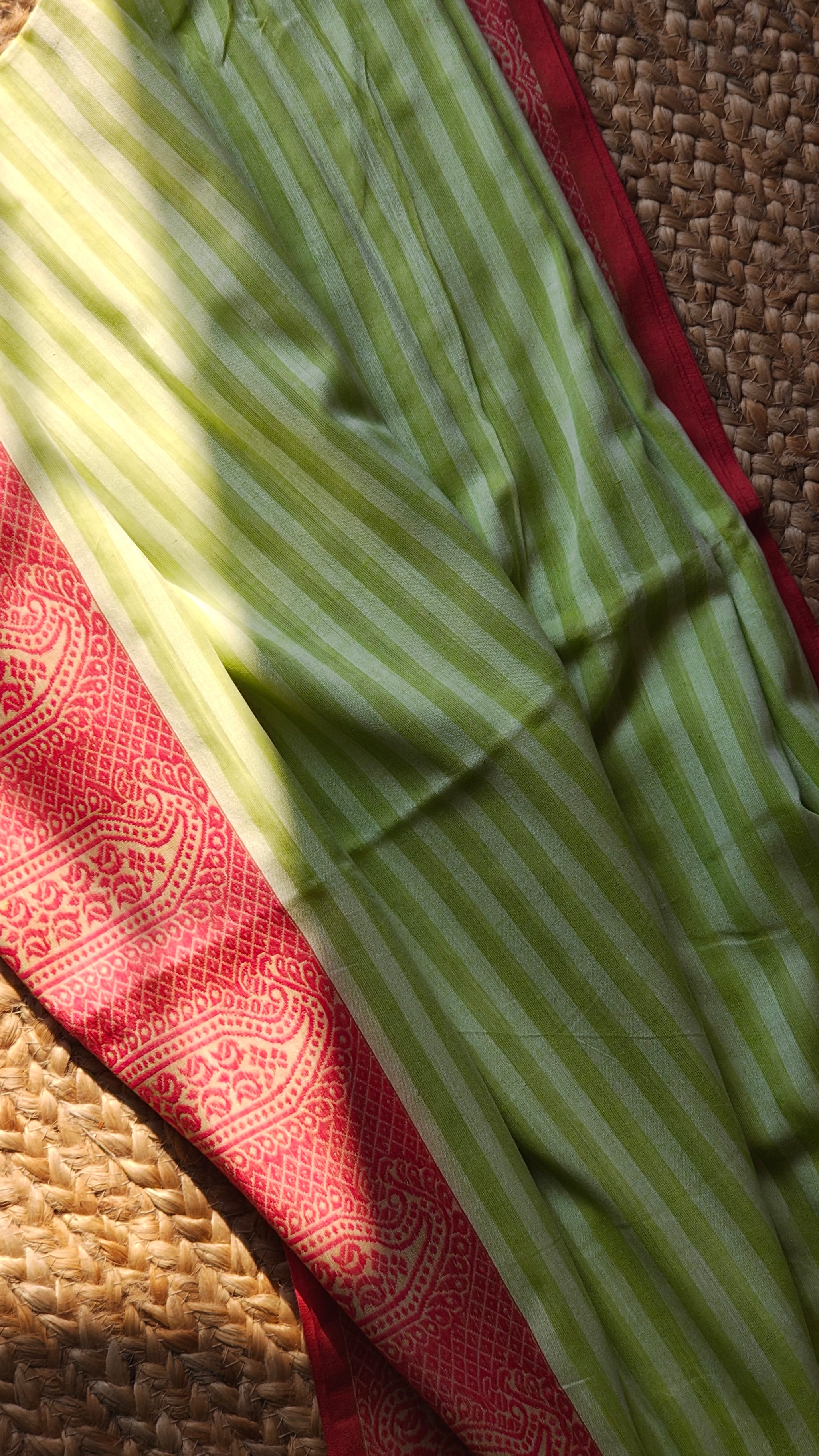 Piyal • Dhonekhali • Cotton--Crimson Braid -Crimson Braid 