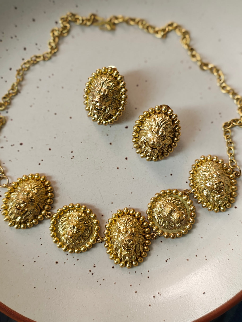 Lion • Brass Set--Crimson Braid -Crimson Braid 